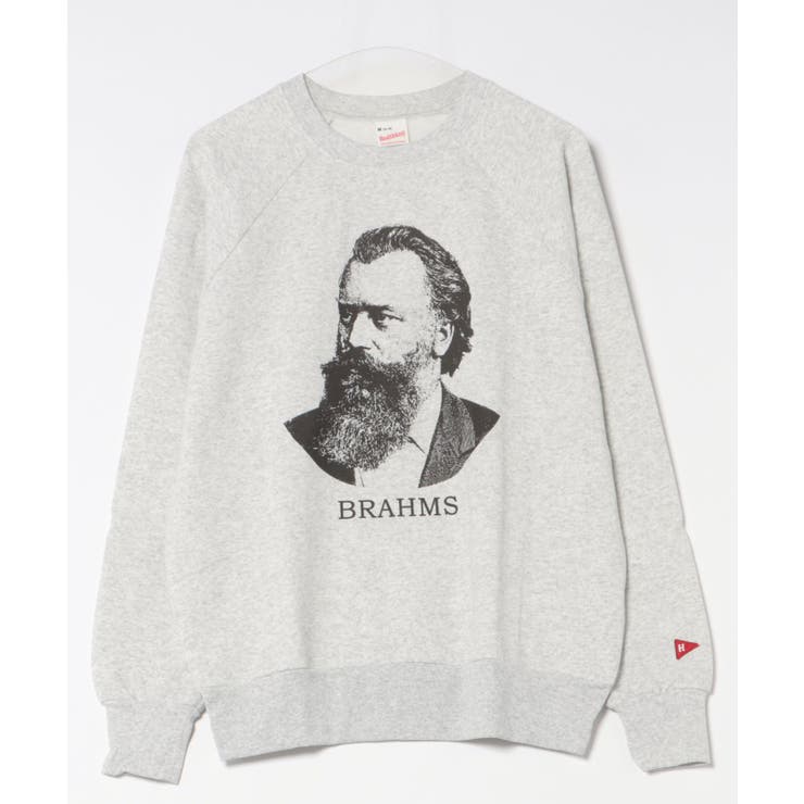 SETUP7【MEN】 【Healthknit】Classic Sweat Crew L/S(Brahms Print) トップス