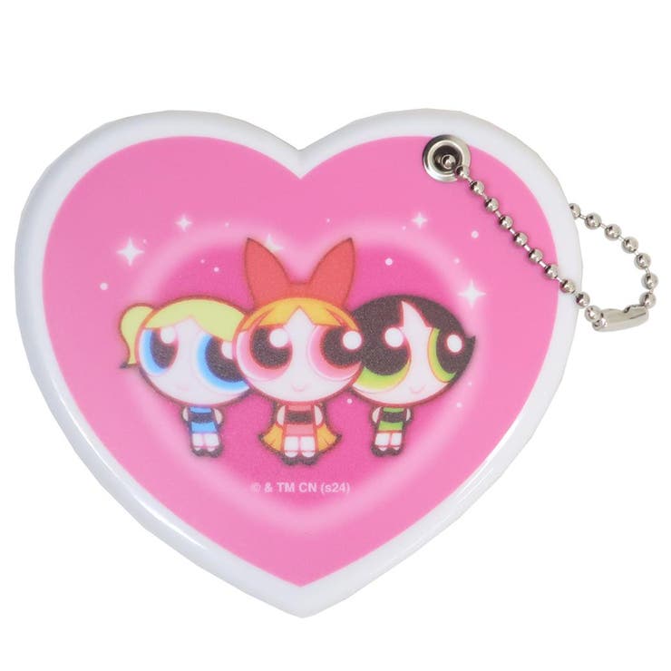 【10％OFFクーポン！2/23(月)1:59まで】cinemacollection パワーパフガールズ 手鏡 ハート型ミラー 集合柄 マリモクラフト コンパクトミラー 化粧直し スライド式 キャラクター グッズ 小物