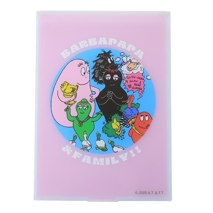 cinemacollection バーバパパ 手鏡 折立ミラー ファミリー BARBAPAPA マリモクラフト 折りたたみ スタンド キャラクター グッズ 小物