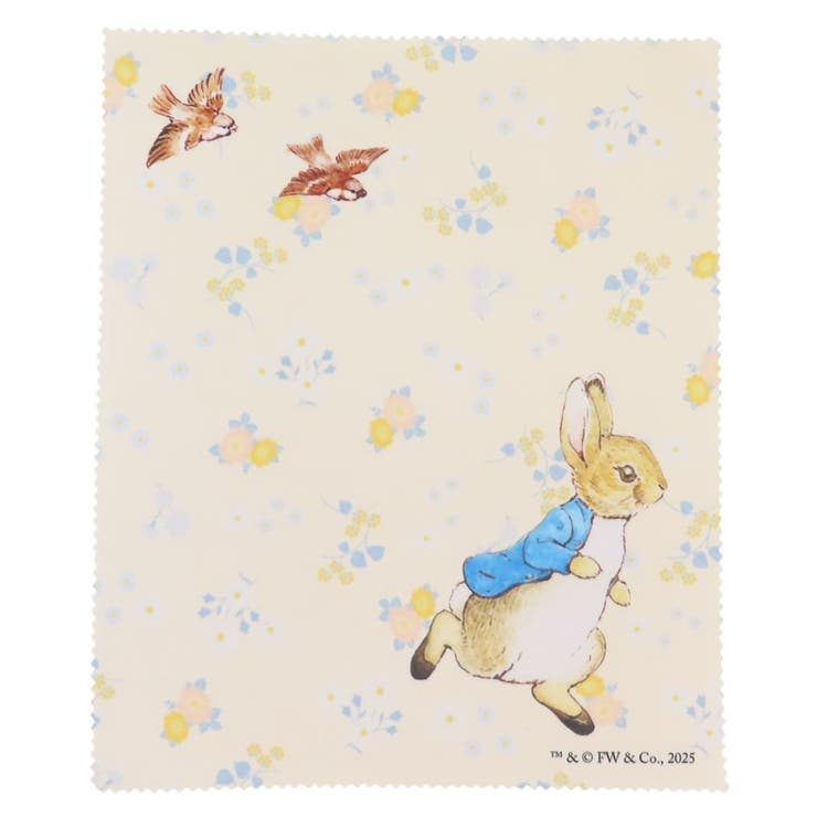 cinemacollection ピーターラビット メガネ拭き メガネクロス シャビーシック アイボリー Green Flash 眼鏡 絵本キャラクター グッズ...