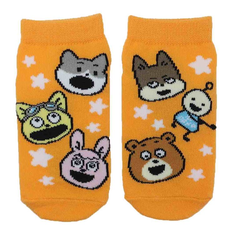 【10％OFFクーポン！1/29(木)1:59まで】cinemacollection 宇宙なんちゃらこてつくん 子供用靴下 キッズソックス みんなフェイス タカラトミーアーツ キャラックス 子ども キャラクター グッズ シネマコレクション インナー・下着