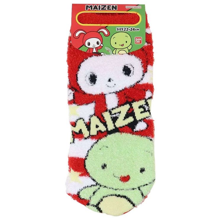 【10％OFFクーポン！2/10(火)1:59まで】cinemacollection まいぜんシスターズ 女性用防寒靴下 レディースもこもこソックス ボーダー YouTuber バンダイ ウォーマー雑貨 キャラクター グッズ インナー・下着
