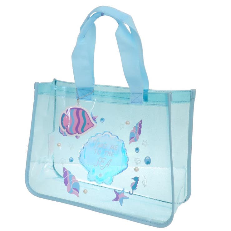 【10％OFFクーポン！3/26(木)1:59まで】cinemacollection プールバッグ ホロトートバッグ シェル 高波クリエイト サマーレジャー用品 プール 海水浴 ビーチバッグ グッズ 水着