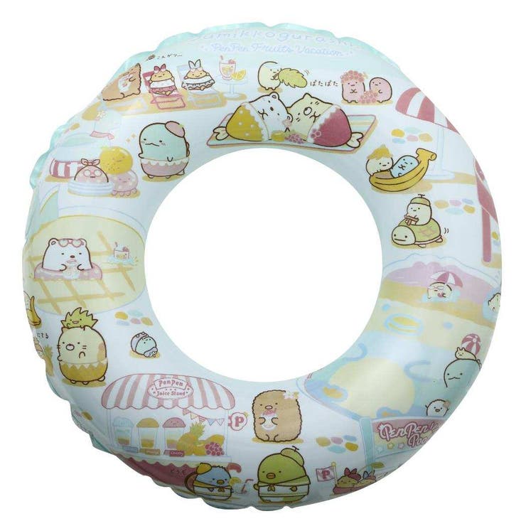 【10％OFFクーポン！5/27(水)1:59まで】cinemacollection すみっコぐらし 浮き輪 70cm うきわ サンエックス マルカ 海プール サマーレジャー用品 キャラクター グッズ 水着
