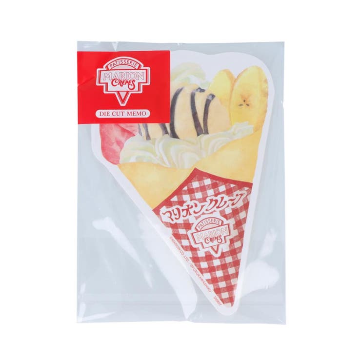 【10%OFFクーポン!11/27(木)1:59まで】cinemacollection 街のかわいいお店屋さん メモ帳 ダイカットメモ マリオンクレープ A サ...