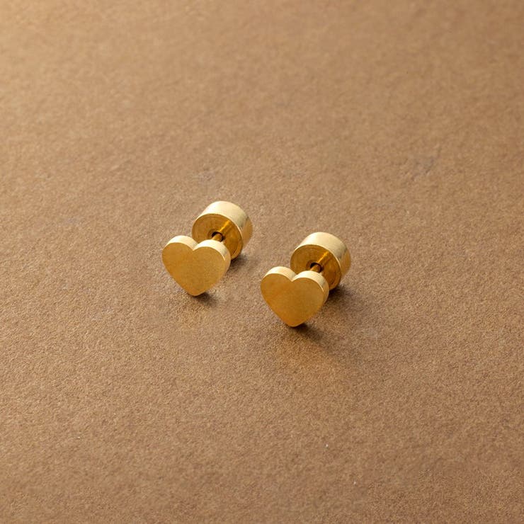 【10％OFFクーポン！11/27(木)1:59まで】CREAM-DOT ピアス ステンレス 金属アレルギー プッシュロック つけっぱなし サージカルステンレス 簡単装着 落ちない レディース 両耳用 プッシュ型 ハート ミニ 大人 ゴールド シルバー