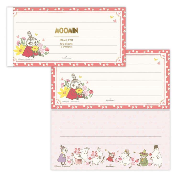 【10％OFFクーポン！12/11(木)1:59まで】cinemacollection ムーミン メモ帳 メモパッド MOMLSレッド My little something 北欧 日本ホールマーク 事務用品 伝言 キャラクター グッズ その他