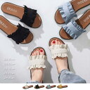 Miniministore かわいい スリッパ サンダル レディース 歩きやすい フラットシューズ ミュール シューズ・靴