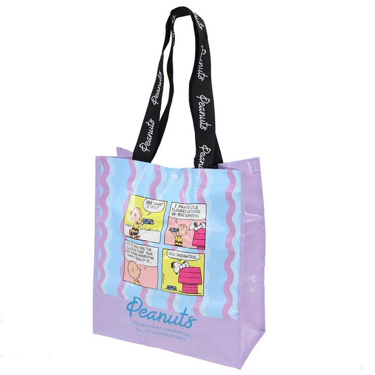 【10％OFFクーポン！11/27(木)1:59まで】cinemacollection スヌーピー ショッピングバッグ ポリエチレンエコバッグ なみなみ Petit collection4 ピーナッツ サンスター文具 お買い物かばん キャラクター グッズ