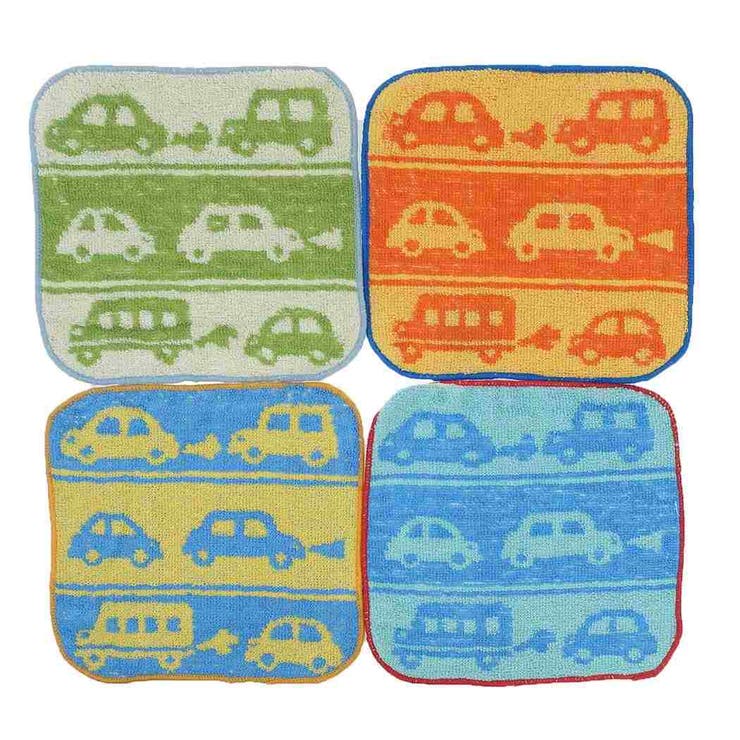 【10%OFFクーポン!11/27(木)1:59まで】cinemacollection ピッコリーノ ハンカチタオル ミニタオル 4枚組 レッツゴードライブ 新...