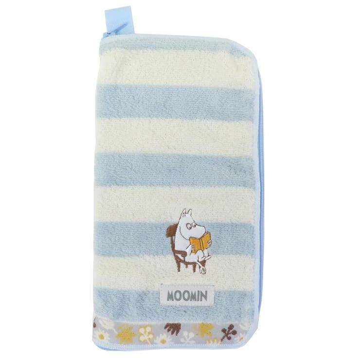 【10％OFFクーポン！1/29(木)1:59まで】cinemacollection ムーミン タオルポーチ どっとポーチ ベーシック ブック BE 北欧 アイアップ ペットボトルホルダー 小物入れ キャラクター グッズ 小物