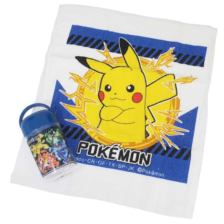 【10％OFFクーポン！2/10(火)1:59まで】cinemacollection ポケットモンスター ミニタオル 抗菌ケース付おしぼり 25 ポケモン スケーター おしぼりタオル お手拭き ハンドタオル キャラクター グッズ 小物