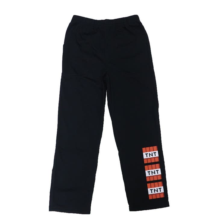 cinemacollection マインクラフト キッズファッション 男児エステルスムース裏微起毛ロングパンツ レッ..