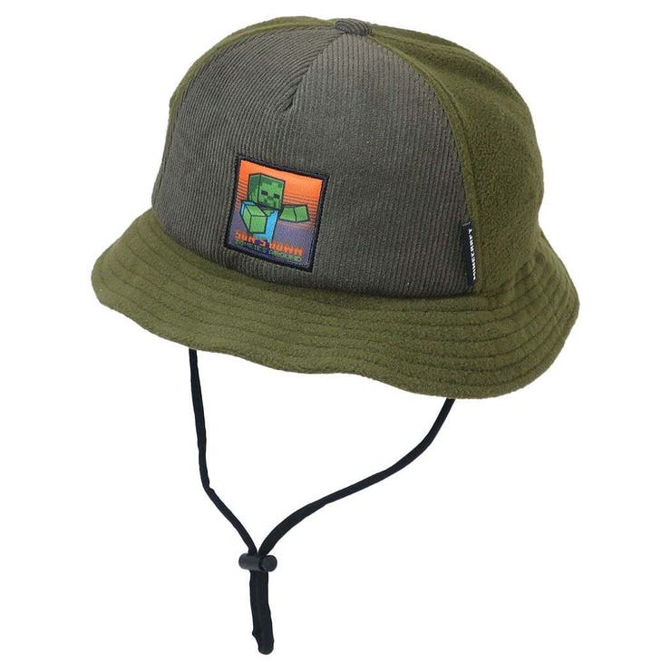 楽天SHOPLIST【10％OFFクーポン！12/11（木）1:59まで】cinemacollection マインクラフト 帽子 KIDSフリースハット カーキ Minecraft カイタックファミリー 子ども キッズ ゲームキャラクター グッズ 帽子