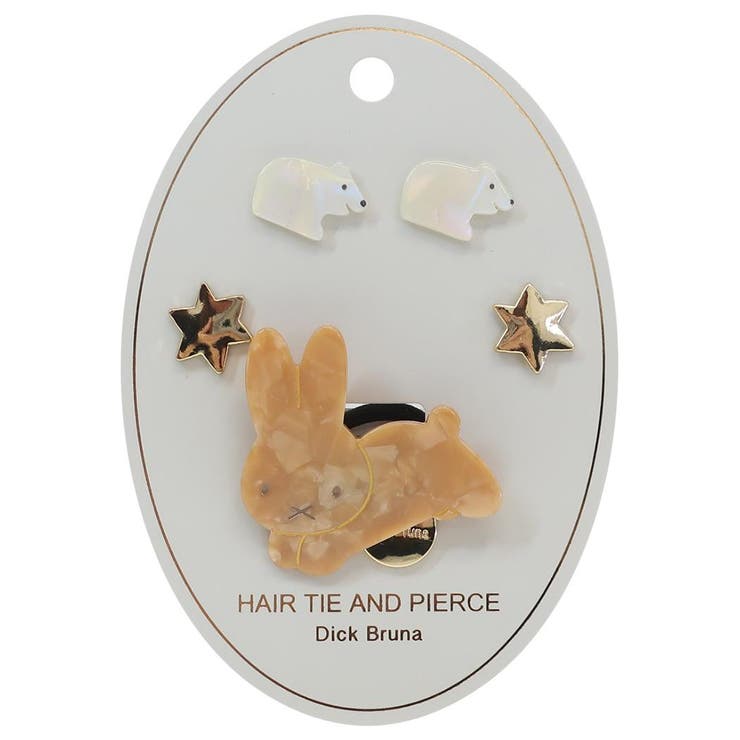 cinemacollection ミッフィー アクセサリー ピアス＆ヘアゴム うさぎ ディックブルーナ 粧美堂 耳飾り ヘアアクセサリー 絵本キャラクター グッズ ヘアアクセサリー