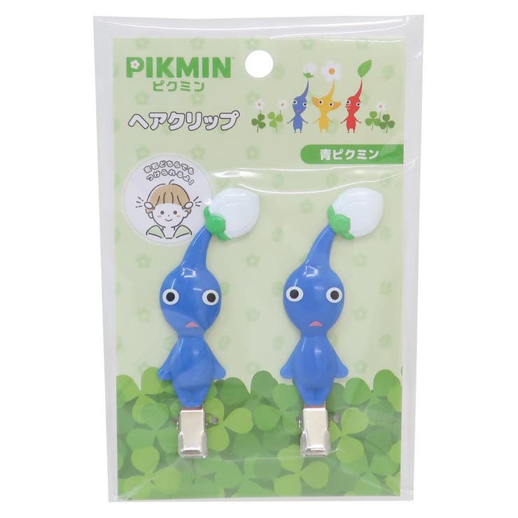 cinemacollection ピクミン ヘアアクセ ヘアークリップ2個セット 青ピクミン サンアート 前髪クリップ ゲームキャラクター グッズ ヘアアクセサ...
