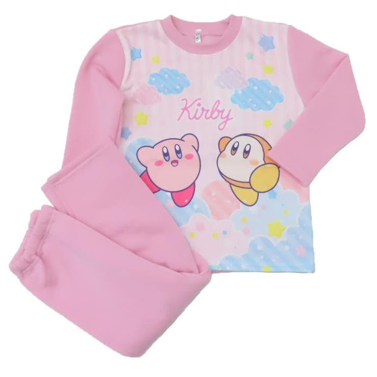 cinemacollection 星のカービィ キッズファッション 長袖長パンツ ピンク カイタックファミリー ナイト..