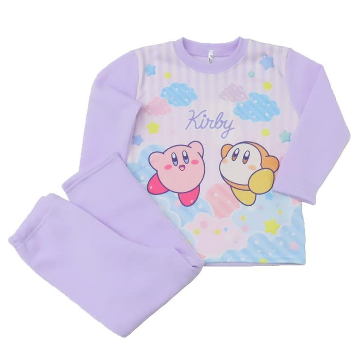 cinemacollection 星のカービィ キッズファッション 長袖長パンツ パープル カイタックファミリー ナイ..