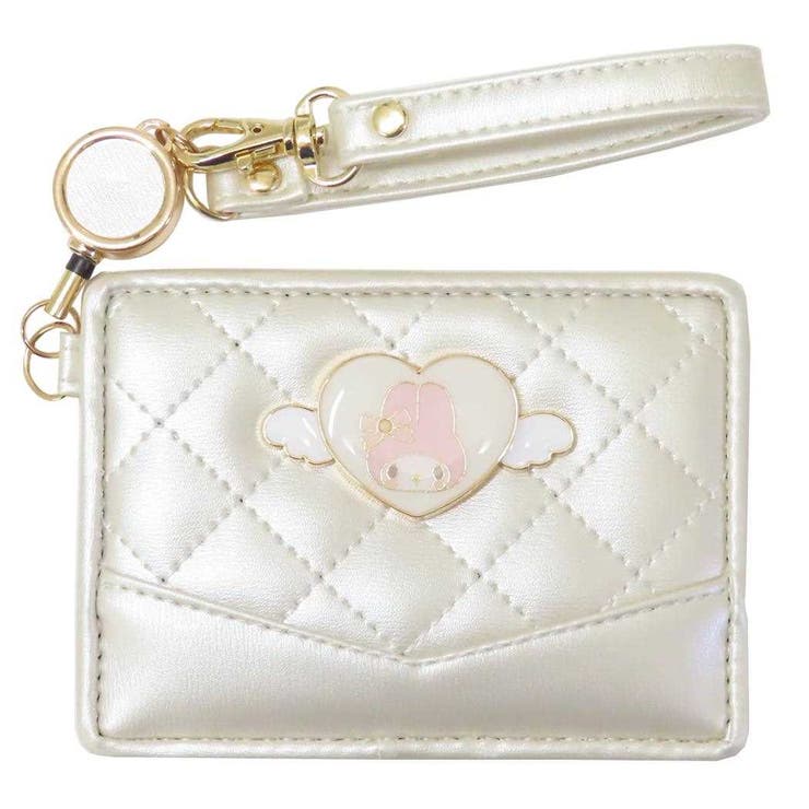 cinemacollection マイメロディ 定期入れ リール付き単パスケース エンジェルメタル サンリオ サンアート シングルパスケース ICカードケース キャラクター グッズ 小物