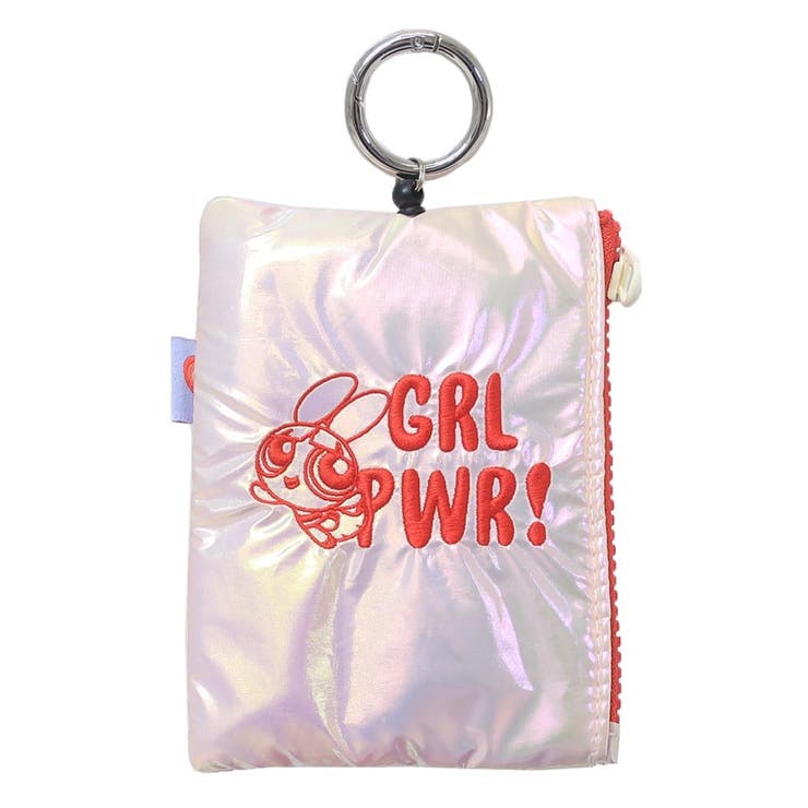 cinemacollection パワーパフガールズ キーケース＆定期入れ オーロラパスポーチ リール付き ブロッサム マリモクラフト キー＆パスポーチ ICカードケース 鍵ケース キャラクター グッズ 小物