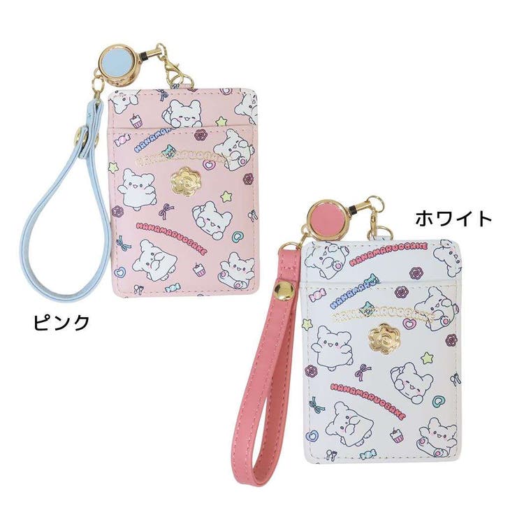 cinemacollection はなまるおばけ 定期入れ リール付パスケース サンリオ アルディ ICカードケース キャラクター グッズ 小物