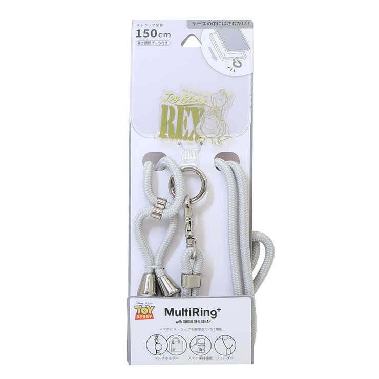 【10％OFFクーポン！11/27(木)1:59まで】cinemacollection トイストーリー スマホアクセ マルチリングプラスストラップセット レックス ディズニー グルマンディーズ スマホリング ショルダーストラップ スマホショルダー キャラ