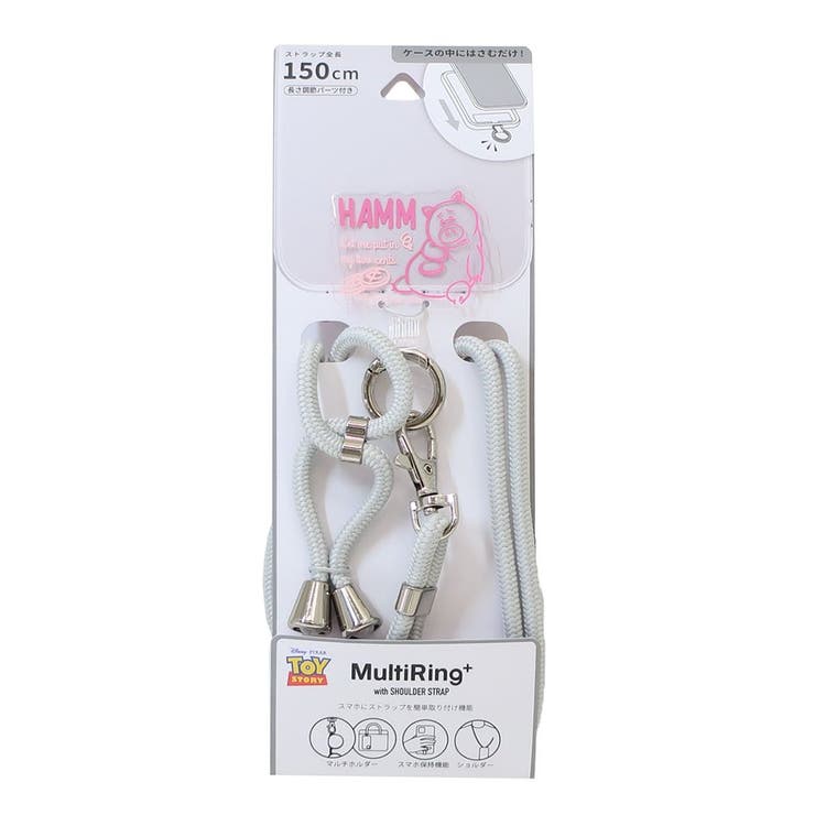 【10％OFFクーポン！11/27(木)1:59まで】cinemacollection トイストーリー スマホアクセ マルチリングプラスストラップセット ハム ディズニー グルマンディーズ スマホリング ショルダーストラップ スマホショルダー キャラクタ