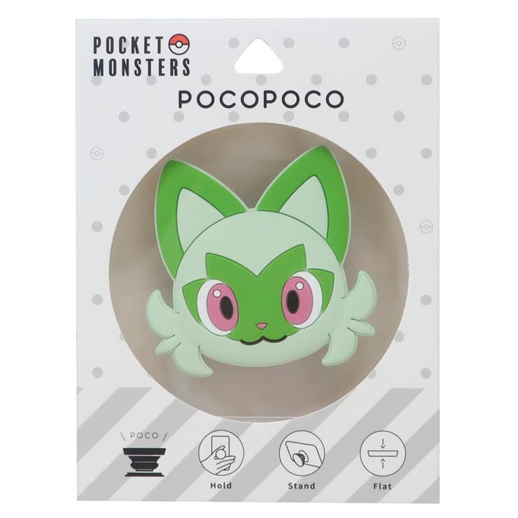 cinemacollection ポケットモンスター スマホリング ダイカットソフトPOCOPOCO ニャオハ ポケモン グルマンディーズ スマホグリップ アクセサリー ポップソケッツ キャラクター グッズ 小物