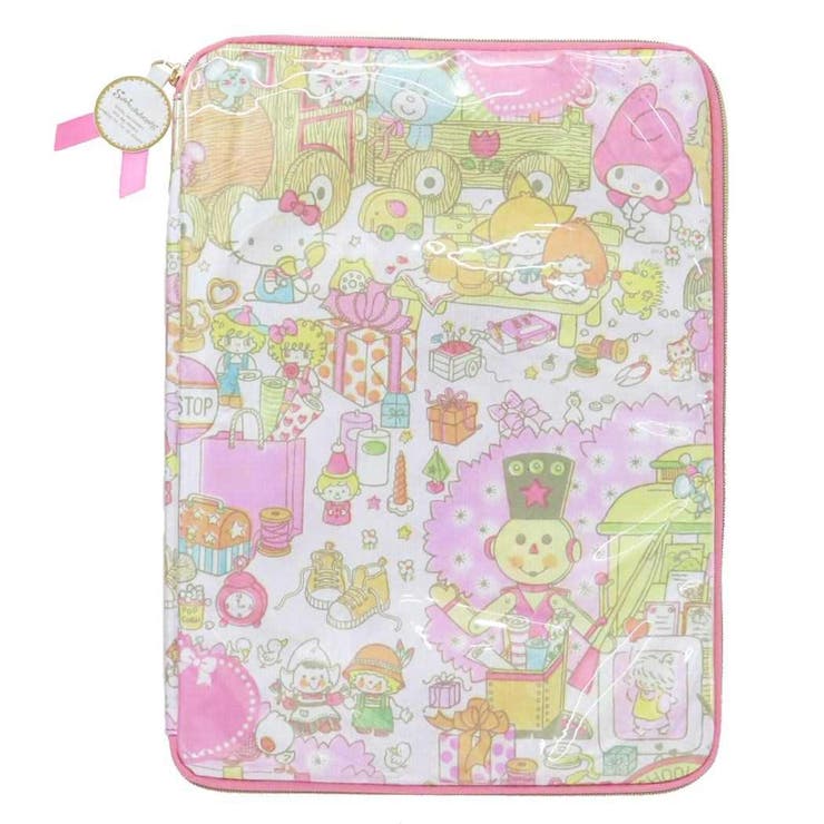 【10％OFFクーポン！11/27(木)1:59まで】cinemacollection サンリオキャラクターズ タブレット タブレットケース ラッピングピンク サンリオ 丸眞 タブレットポーチ タブレット入れ キャラクター グッズ 小物