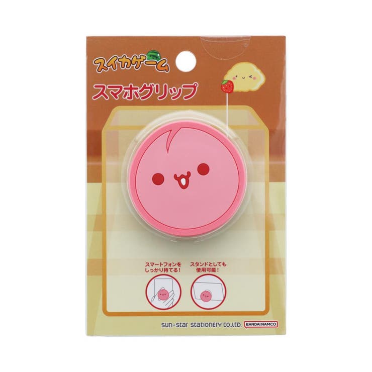【ポイント2倍＆クーポン！3/11(水) 1:59まで】cinemacollection スイカゲーム スマホアクセ スマホグリップ もも サンスター文具 プレゼント キャラクター グッズ 小物