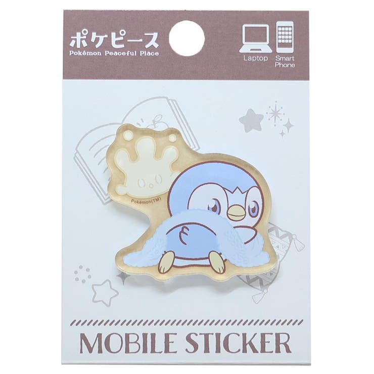 cinemacollection ポケットモンスター スマホアクセ モバイルステッカー ポケピース ポッチャマ＆マホミル ポケモン グルマンディーズ デコレーション キャラクター グッズ 小物