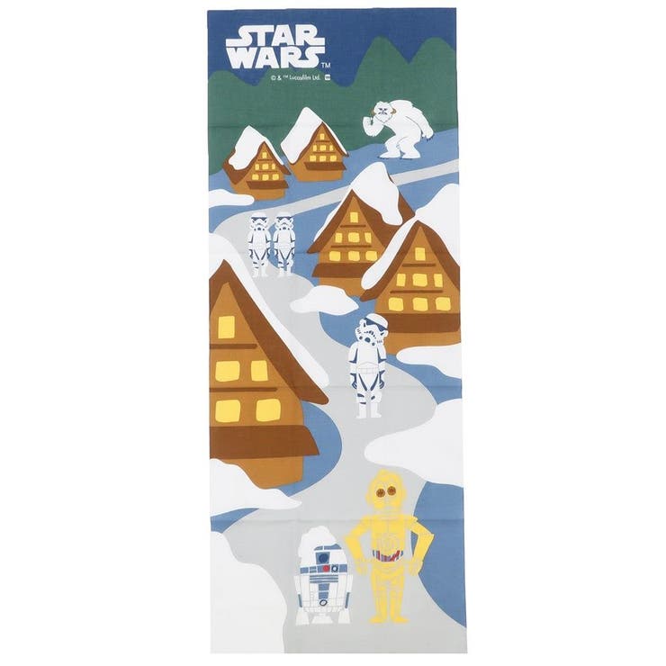 cinemacollection スターウォーズ 手ぬぐい てぬぐい 雪の町 丸眞 日本たおる 日本製 キャラクター グ..