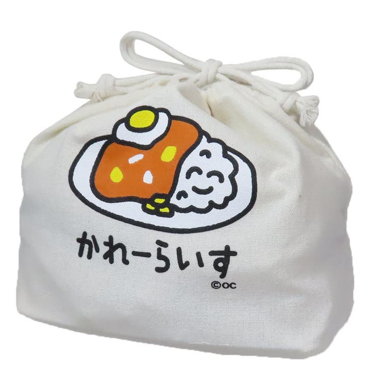 cinemacollection おえかきさん 巾着袋 マチ付ききんちゃくポーチ かれーらいすさん オクタニ 新学期準..