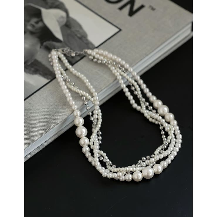 Re:EDIT [MEISM by Re:EDIT][オケージョン セレモニー]4連フェイクパールネックレス アクセサリー shoplistselect-10367043 SHOPLIST サンプル画像3