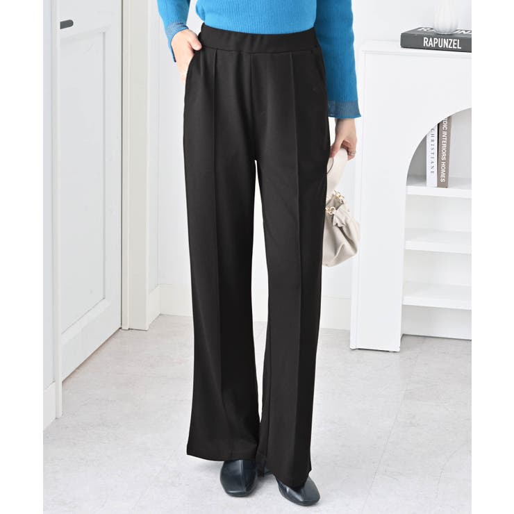 alotta カットジョーゼットフレアパンツ パンツ・ズボン