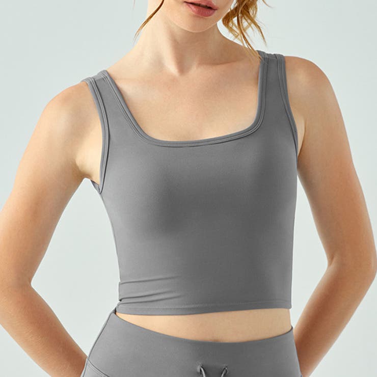 【10％OFFクーポン！11/27(木)1:59まで】レースレディース ソリッドカラー Uバック リブ ヨガ ハーフト..