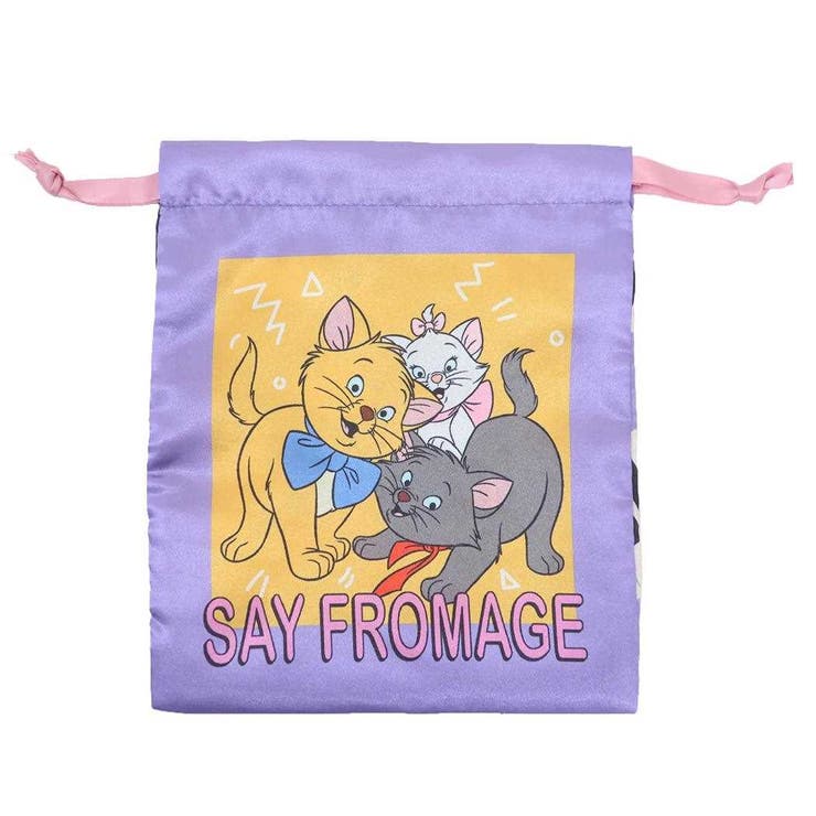 cinemacollection おしゃれキャット 巾着袋 リボン巾着 スマイル ディズニー スモールプラネット きんちゃくポーチ 小物入れ キャラクター グッズ 浴衣・着物