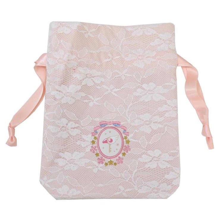 cinemacollection カードキャプターさくら 巾着 レースx刺繍巾着 封印の鍵 マリモクラフト 小物入れ アニメキャラクター グッズ 浴衣・着物