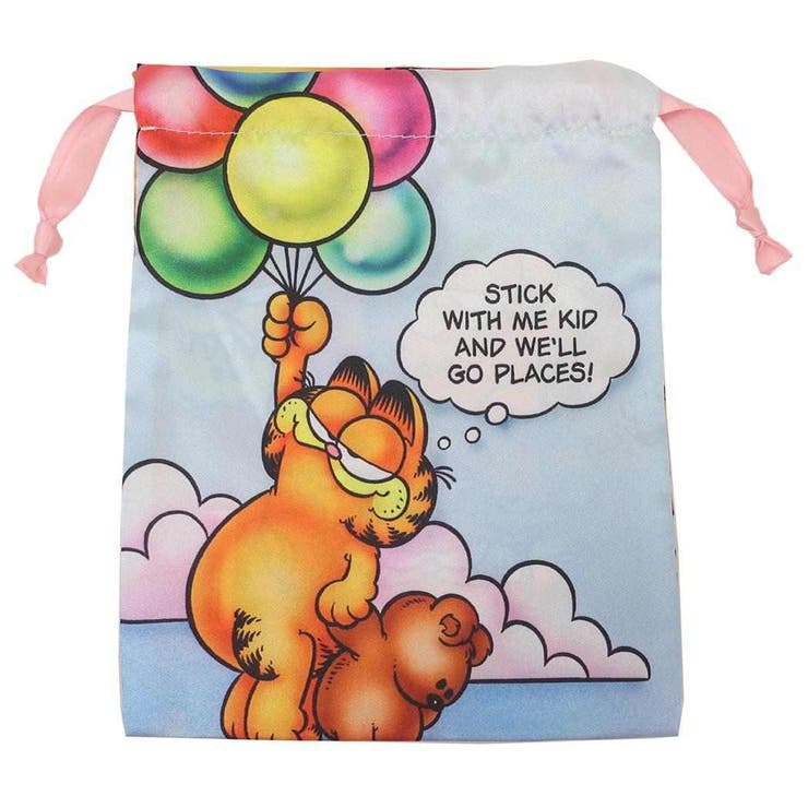 【10％OFFクーポン！11/27(木)1:59まで】cinemacollection ガーフィールド 巾着袋 リボン巾着 きんちゃ..