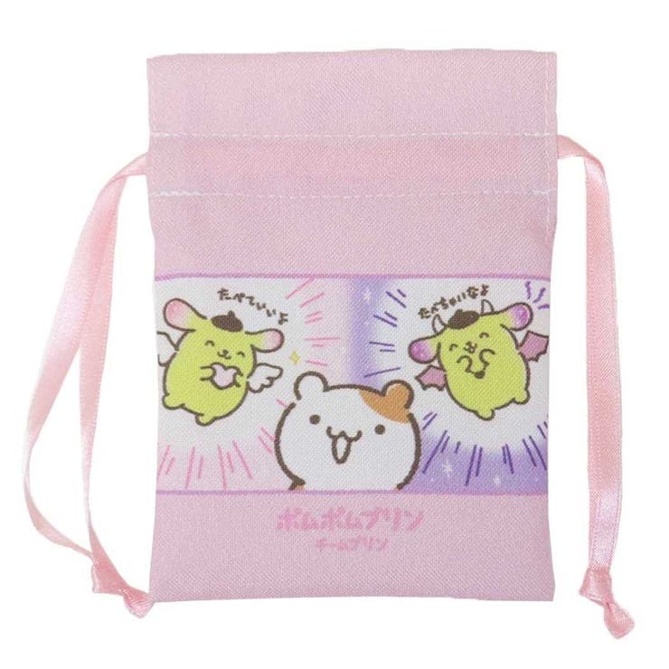 cinemacollection ポムポムプリン ミニ巾着袋 豆巾着 チームプリン PK サンリオ マリモクラフト まめき..