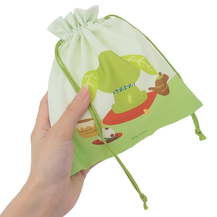 cinemacollection お茶犬 巾着袋 巾着M ベーシックシリーズ リョク マリモクラフト きんちゃくポーチ 小物入れ キャラクター グッズ 浴衣・着物