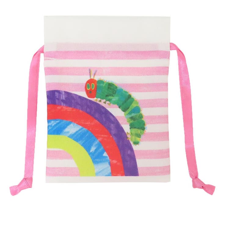 cinemacollection はらぺこあおむし ミニ巾着袋 豆巾着 虹 エリックカール マリモクラフト まめきんちゃく 小物入れ 絵本キャラクター グッズ 浴衣・着物