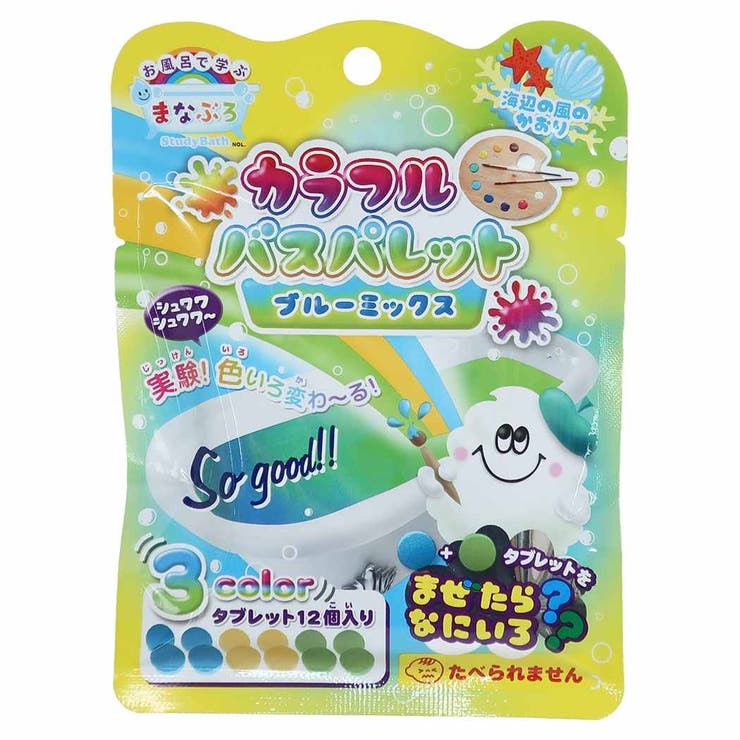 【10％OFFクーポン！1/29(木)1:59まで】cinemacollection 入浴剤 まなぶろ カラフルバスパレット ブルーミックス ノルコーポレーション 子供とお風呂 プチギフト グッズ シネマコレクション バス・トイレ・掃除洗濯