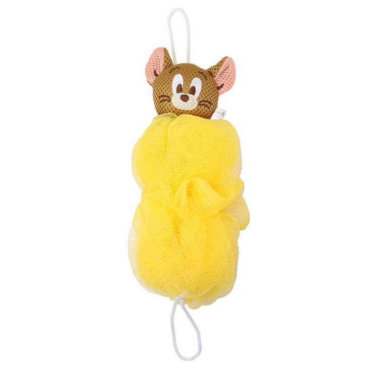 【10％OFFクーポン！1/29(木)1:59まで】cinemacollection トムとジェリー ボディスポンジ 泡スポンジ 大 ダブルウォッシュ イエロー ワーナーブラザース 丸眞 泡立てネット キャラクター グッズ バス・トイレ・掃除洗濯