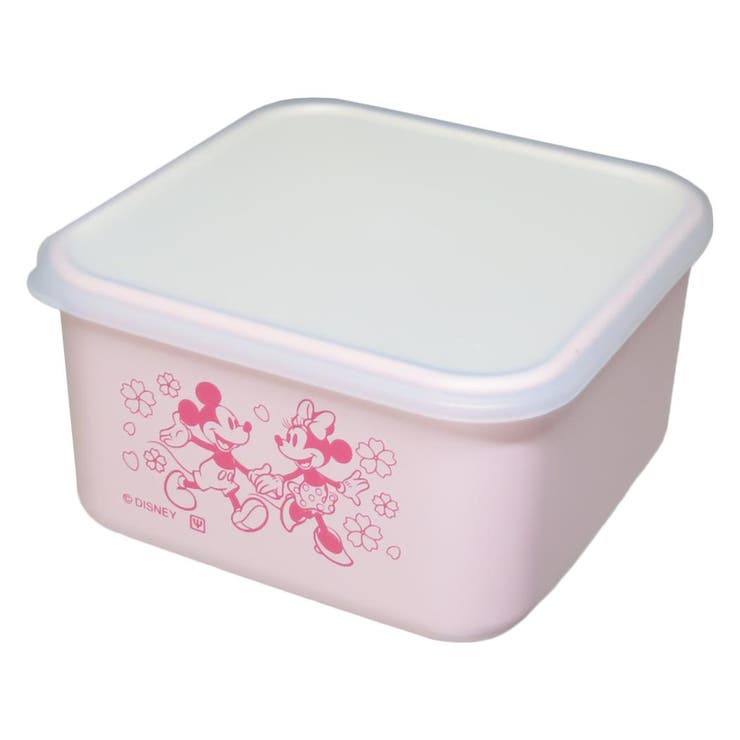 【ポイント2倍＆クーポン！3/11(水) 1:59まで】cinemacollection ミッキー＆ミニー お弁当箱 スクエアランチプラスM さくら柄 ディズニー ヤクセル ランチグッズ かわいい キャラクター グッズ 食器・キッチン用品