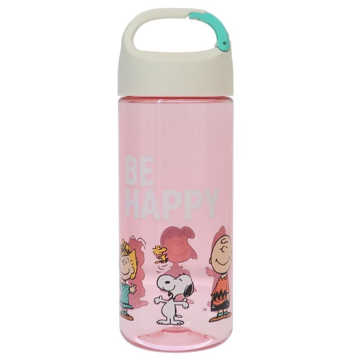 cinemacollection スヌーピー 水筒 ドリンクボトル BE HAPPY PINK ピーナッツ 大西賢製販 アウトドア レジャー 常温 キャラクター グッズ 食器・キッチン用品