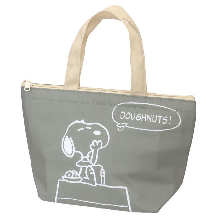 【10％OFFクーポン！3/26(木)1:59まで】cinemacollection スヌーピー ランチバッグ 保冷保温ミニトート カーキ ピーナッツ ナカジマ お弁当かばん キャラクター グッズ 食器・キッチン用品