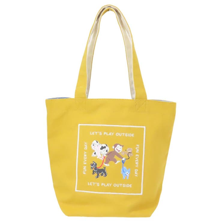 【10％OFFクーポン！6/11(木)1:59まで】cinemacollection おさるのジョージ ランチバッグ ランチトート ラーンズJ 丸眞 お弁当かばん 絵本キャラクター グッズ 食器・キッチン用品