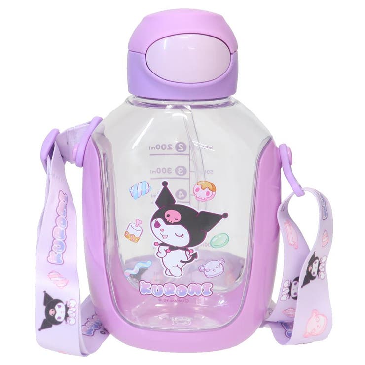 cinemacollection クロミ 水筒 ワンプッシュストローボトル マシュグミ サンリオ スケーター ストロー付き 水分補給 780ml キャラクター グッズ 食器・キッチン用品
