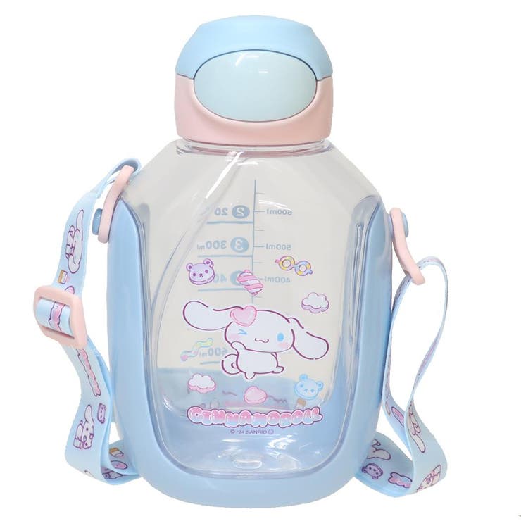 cinemacollection シナモロール 水筒 ワンプッシュストローボトル マシュグミ サンリオ スケーター ストロー付き 水分補給 780ml キャラクター グッズ 食器・キッチン用品